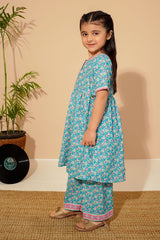 Ochre Clothing Toddlers Eastern Swiss Lawn Digital Printed 2 Pc Suit