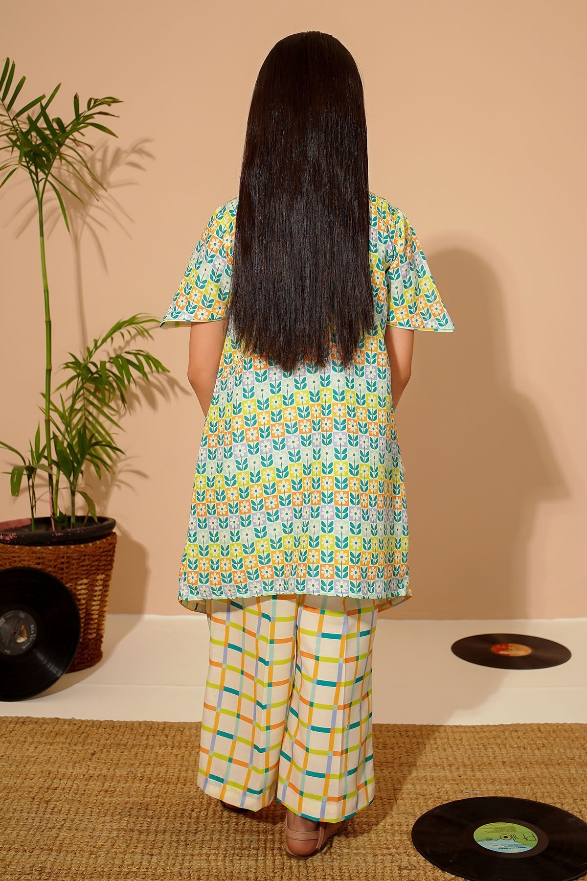 Ochre Clothing Toddlers Eastern Swiss Lawn Digital Printed 3 Pc Suit