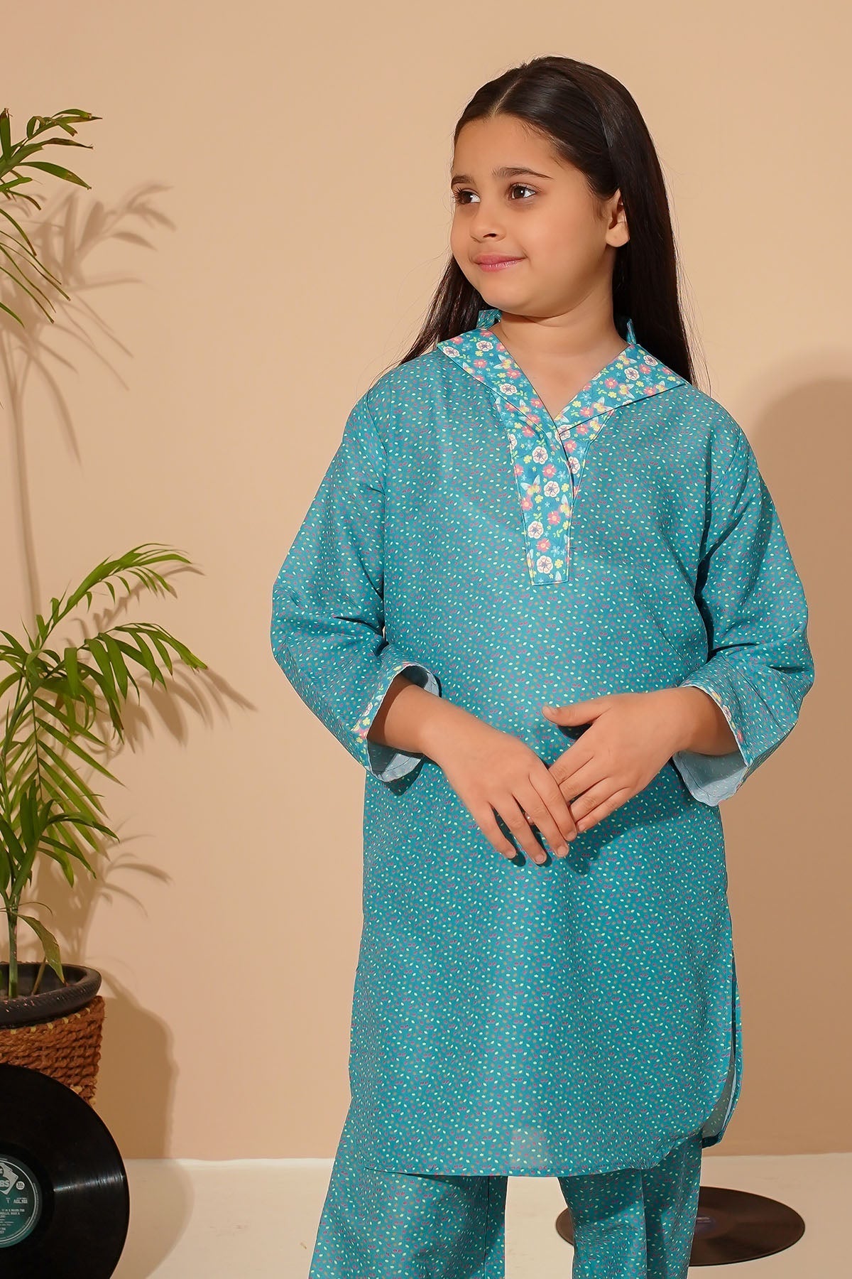 Ochre Clothing Toddlers Eastern Swiss Lawn Digital Printed 3 Pc Suit