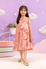 Ochre Clothing Printed Chiffon Dress