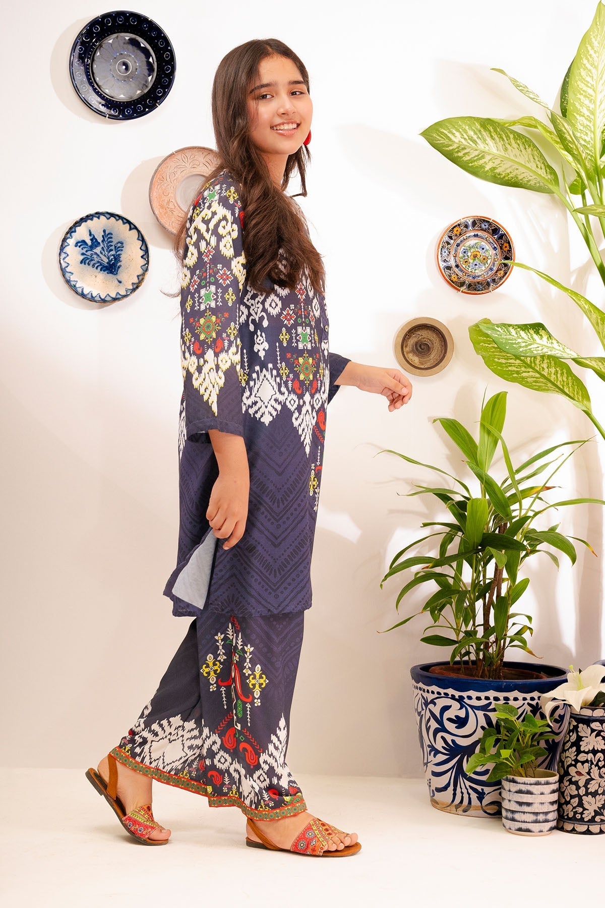 Ochre Clothing Swiss Lawn Digital Printed 2 Pc Suit