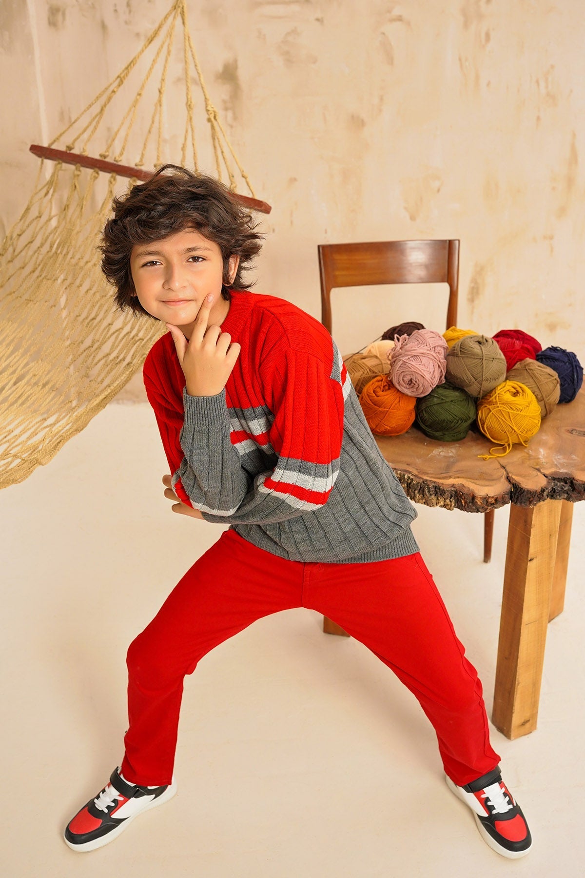 Cotton Viscose Sweater - Wear Ochre