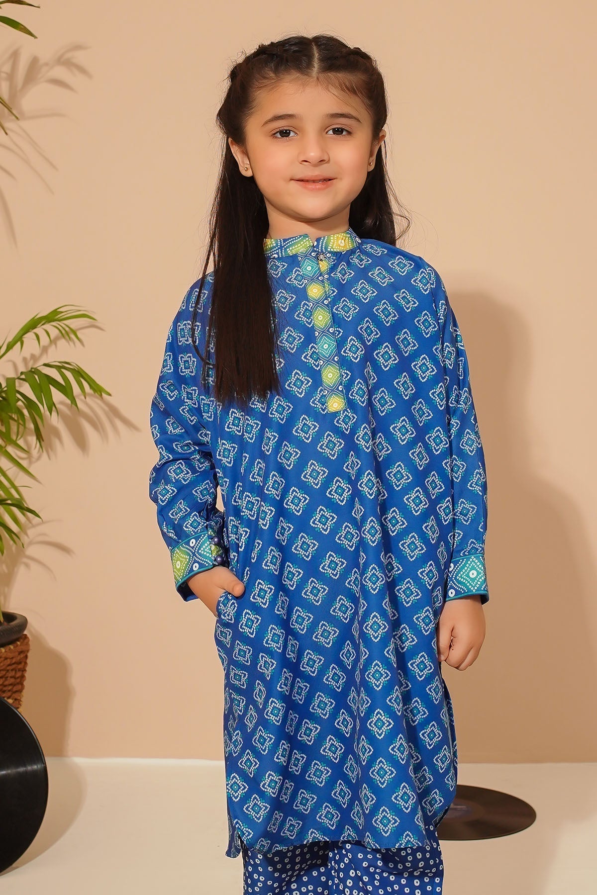 Ochre Clothing Toddlers Eastern Swiss Lawn Digital Printed 3 Pc Suit