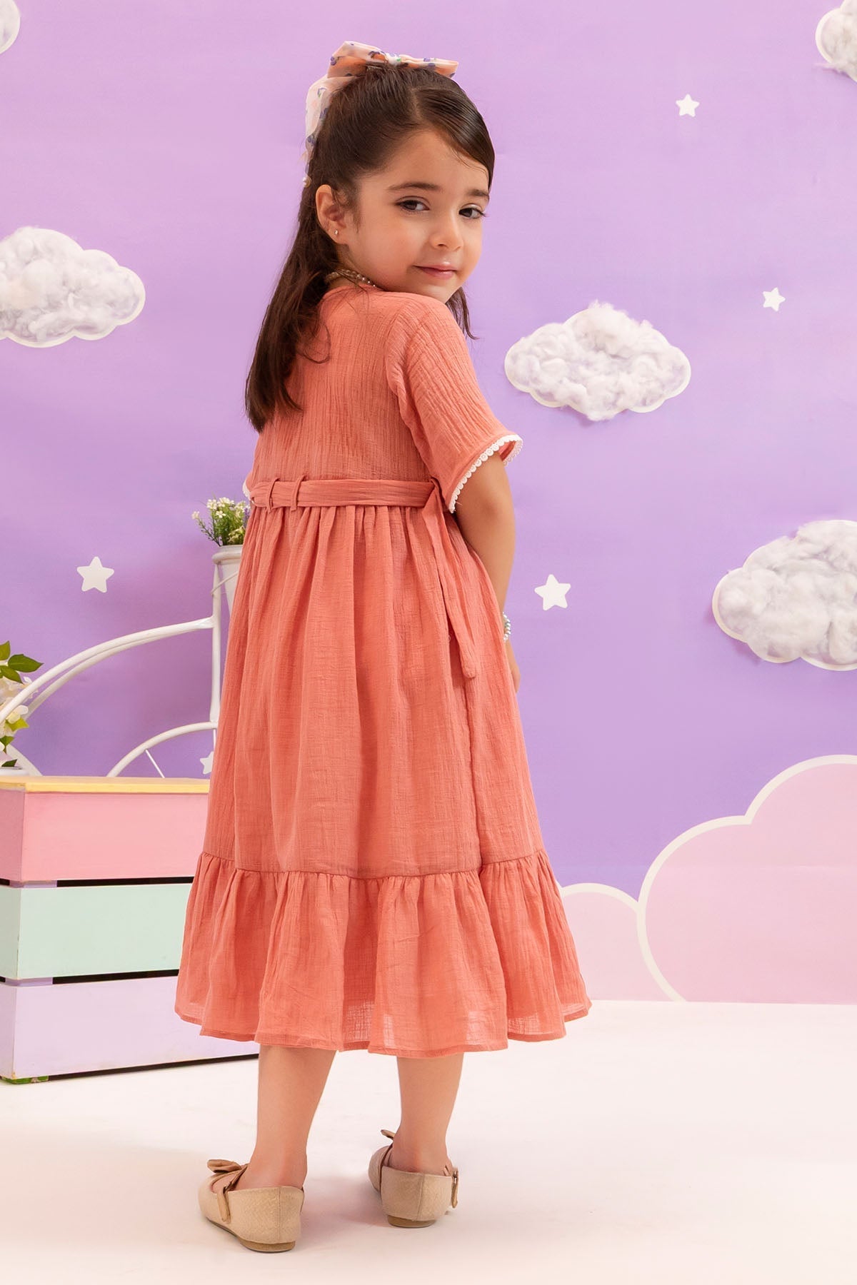 Ochre Clothing Chambray Cotton Dress