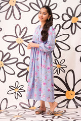 Ochre Clothing Western Tops Printed Georgette Full Length Dress
