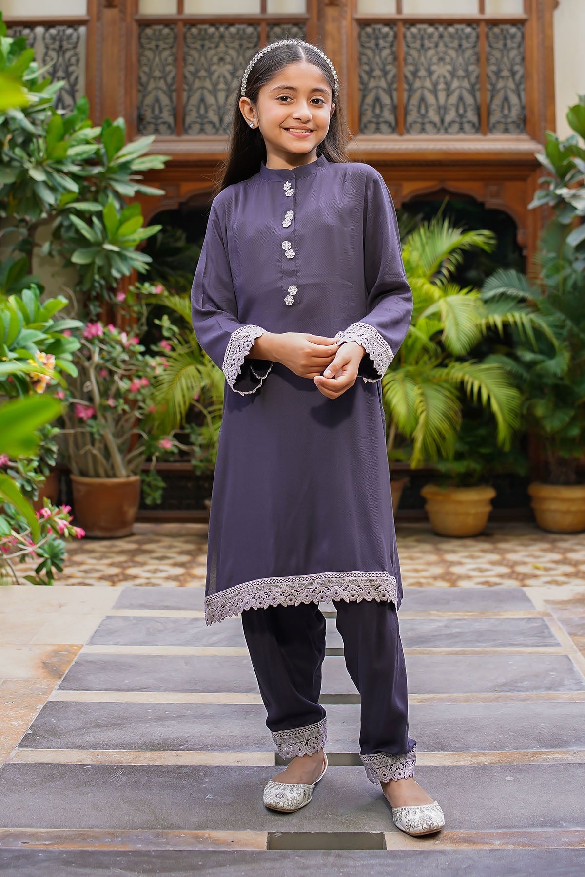 Ochre Clothing Rod Silk Embellished 2 Pc Suit