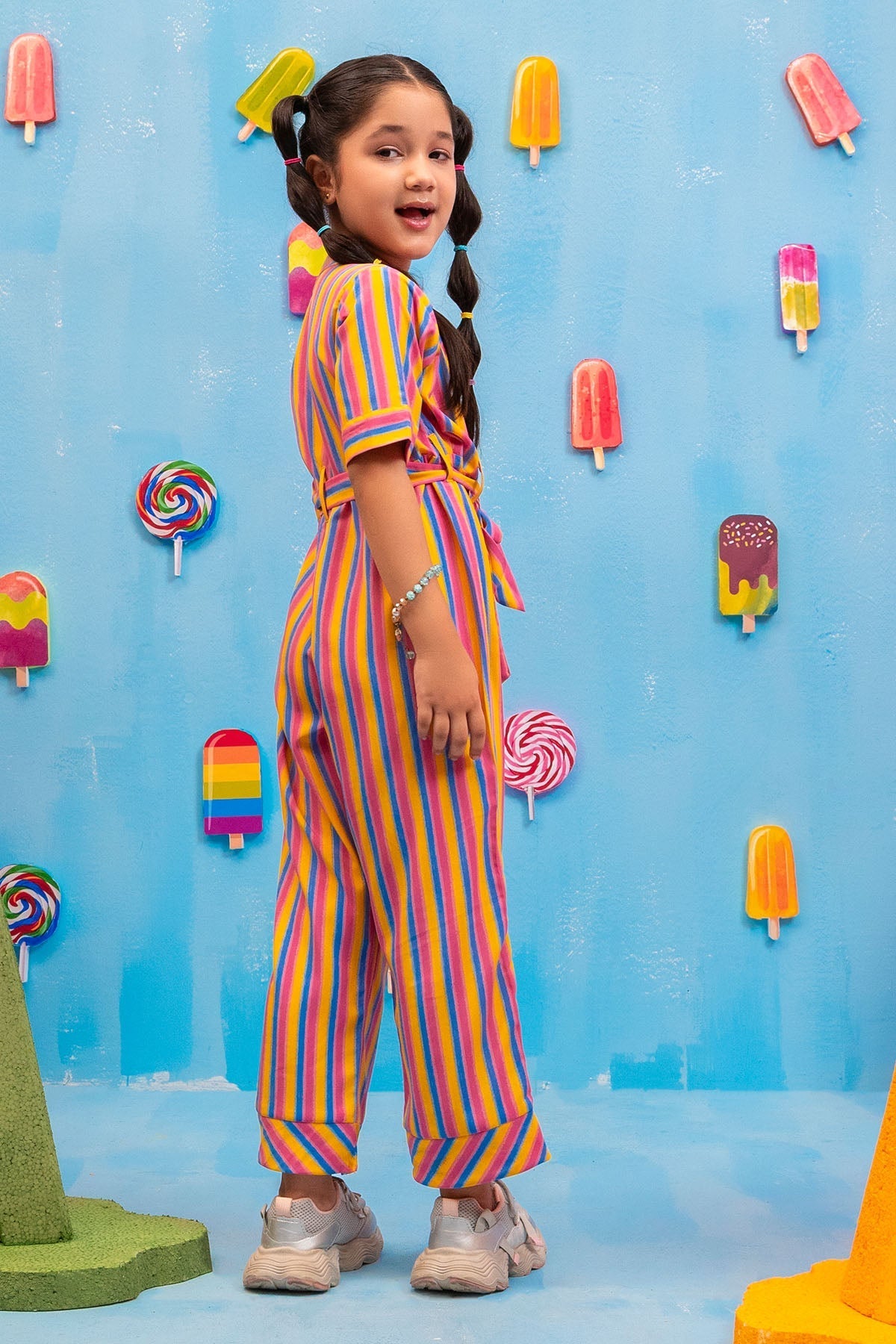 Ochre Clothing Printed Boski Linen Jumpsuit