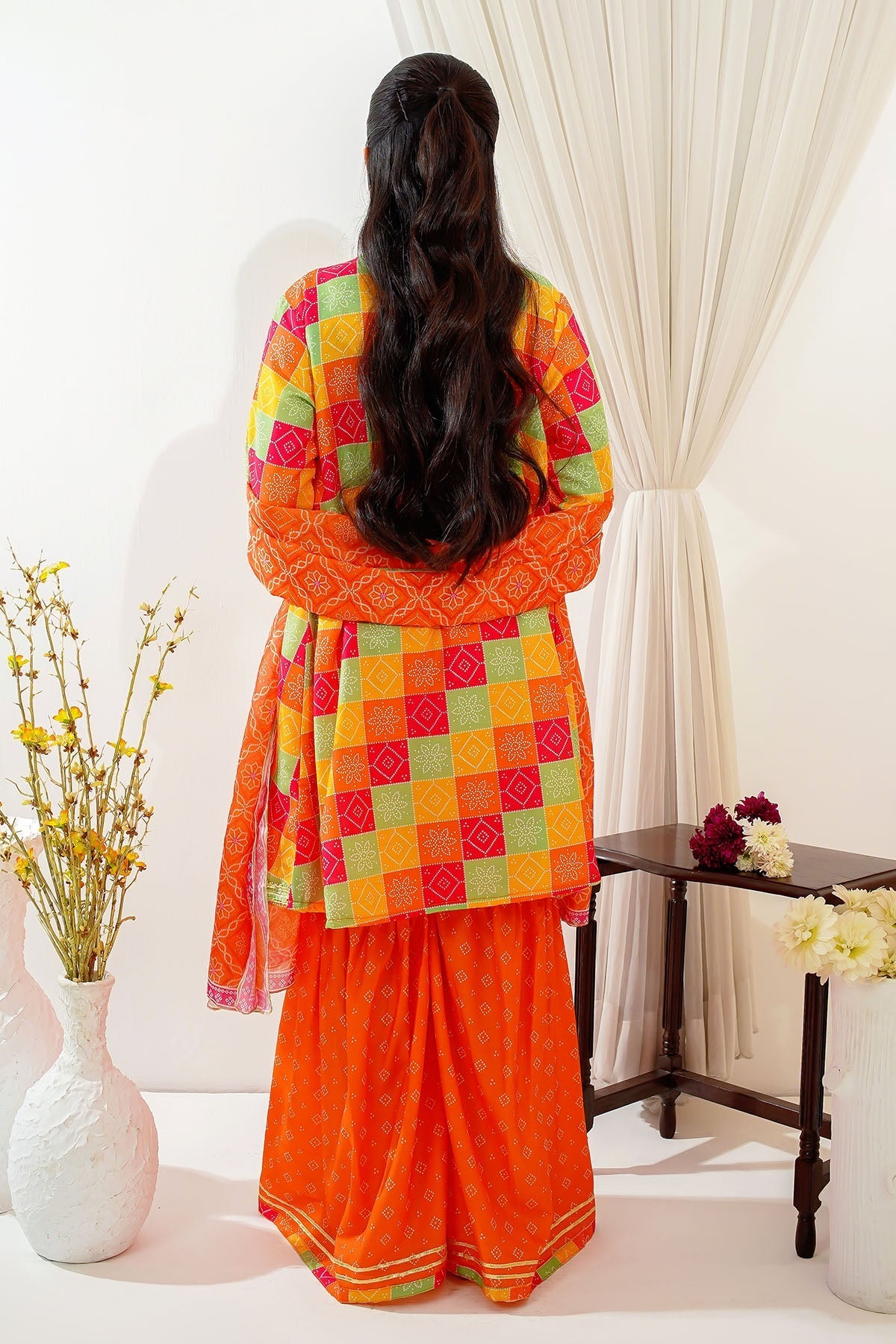 Ochre Clothing Girls Full Suits Swiss Lawn Digital Printed 3 Pc Suit