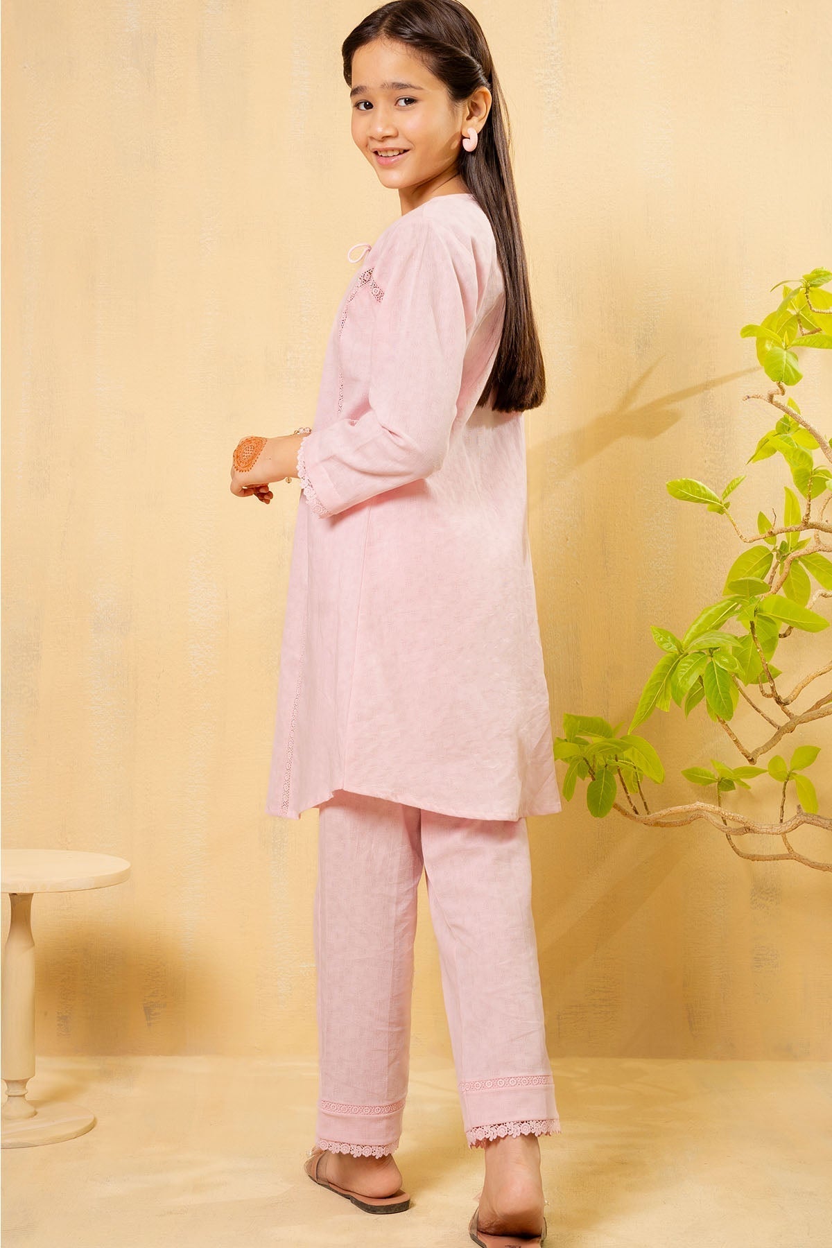 Ochre Clothing Chambray Cotton 2 Pc Suit