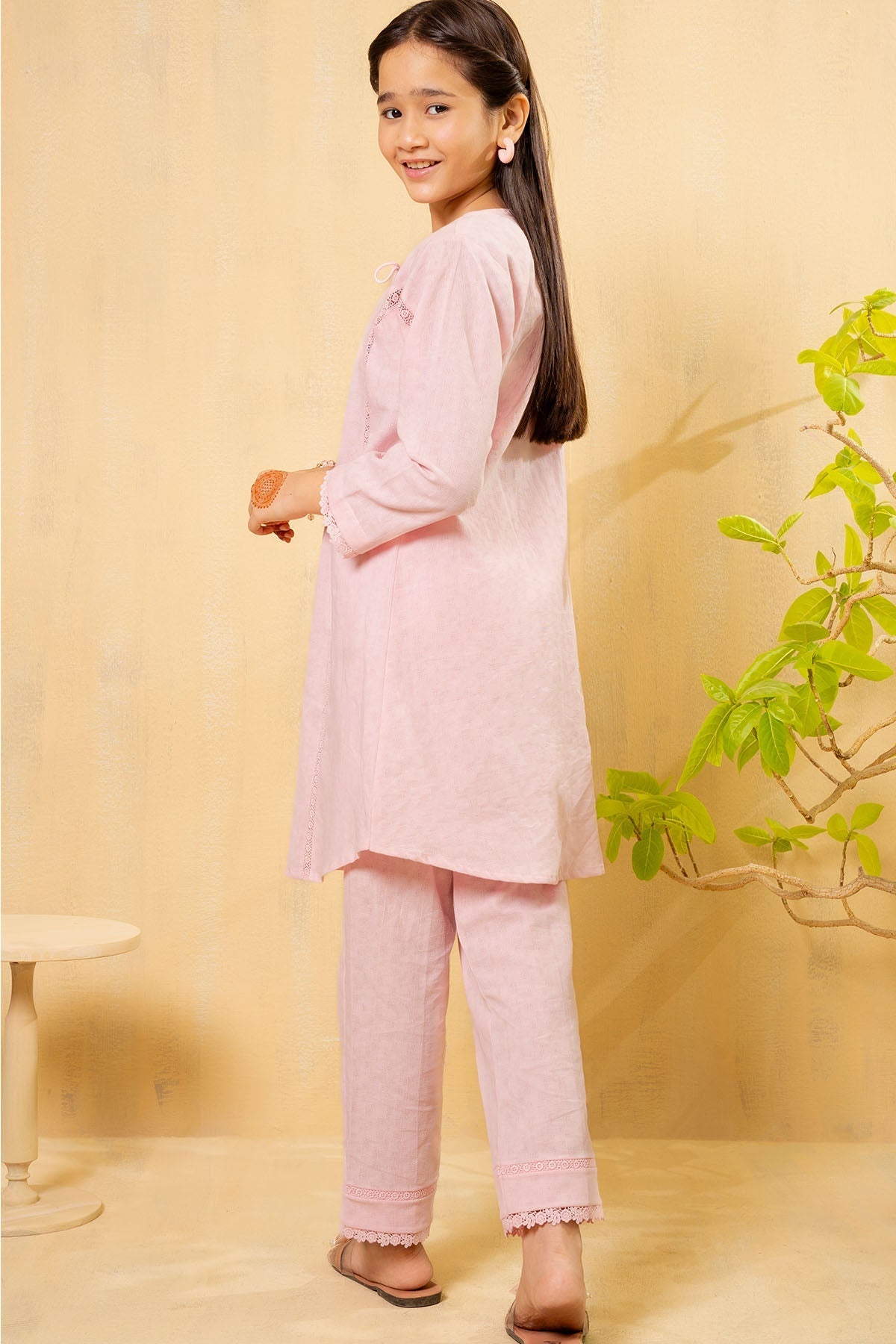 Ochre Clothing Chambray Cotton 2 Pc Suit
