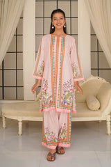 Ochre Clothing Girls Co-ords Swiss Lawn Digital Printed 2 Pc Suit