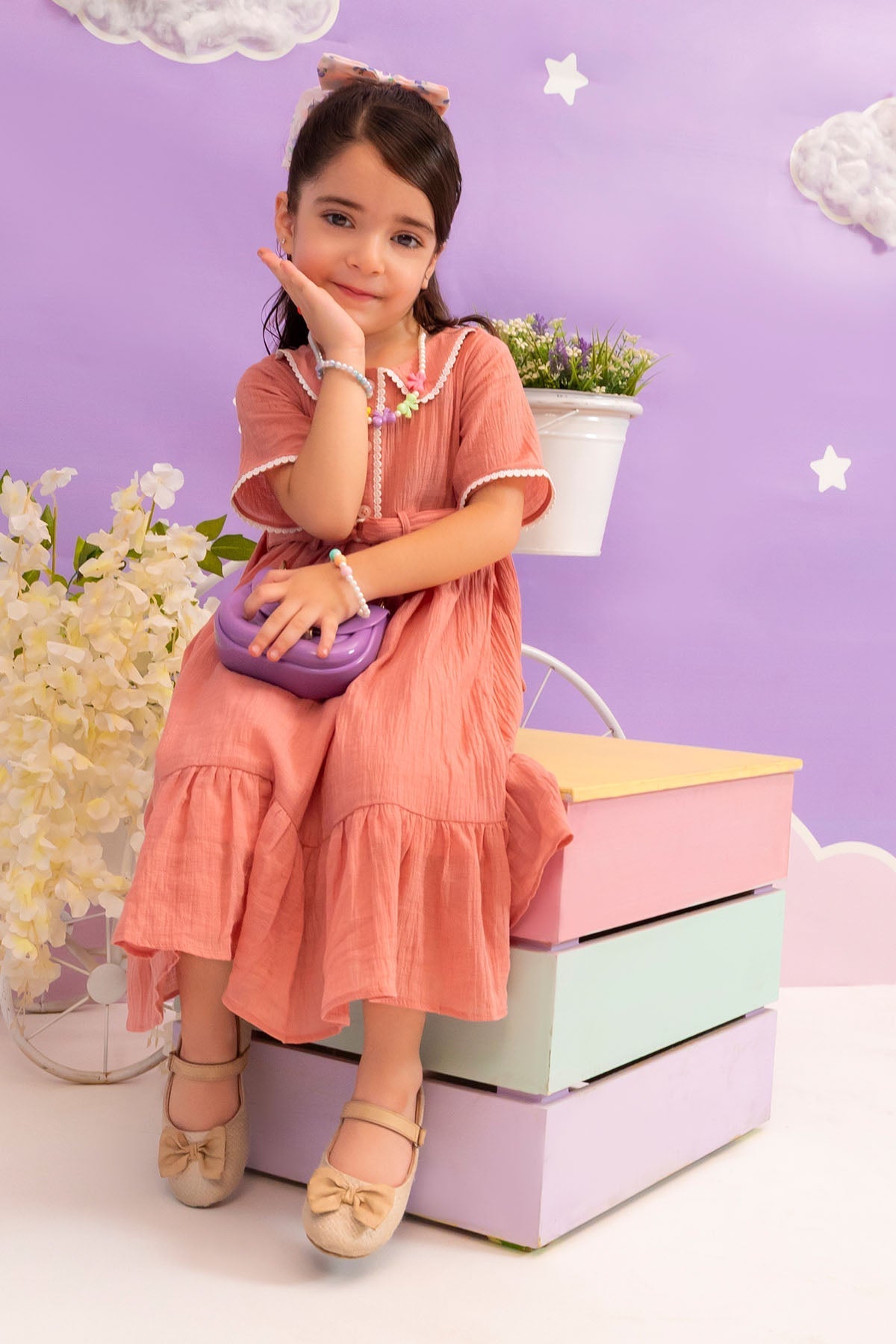 Ochre Clothing Chambray Cotton Dress