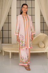 Ochre Clothing Girls Co-ords Swiss Lawn Digital Printed 2 Pc Suit
