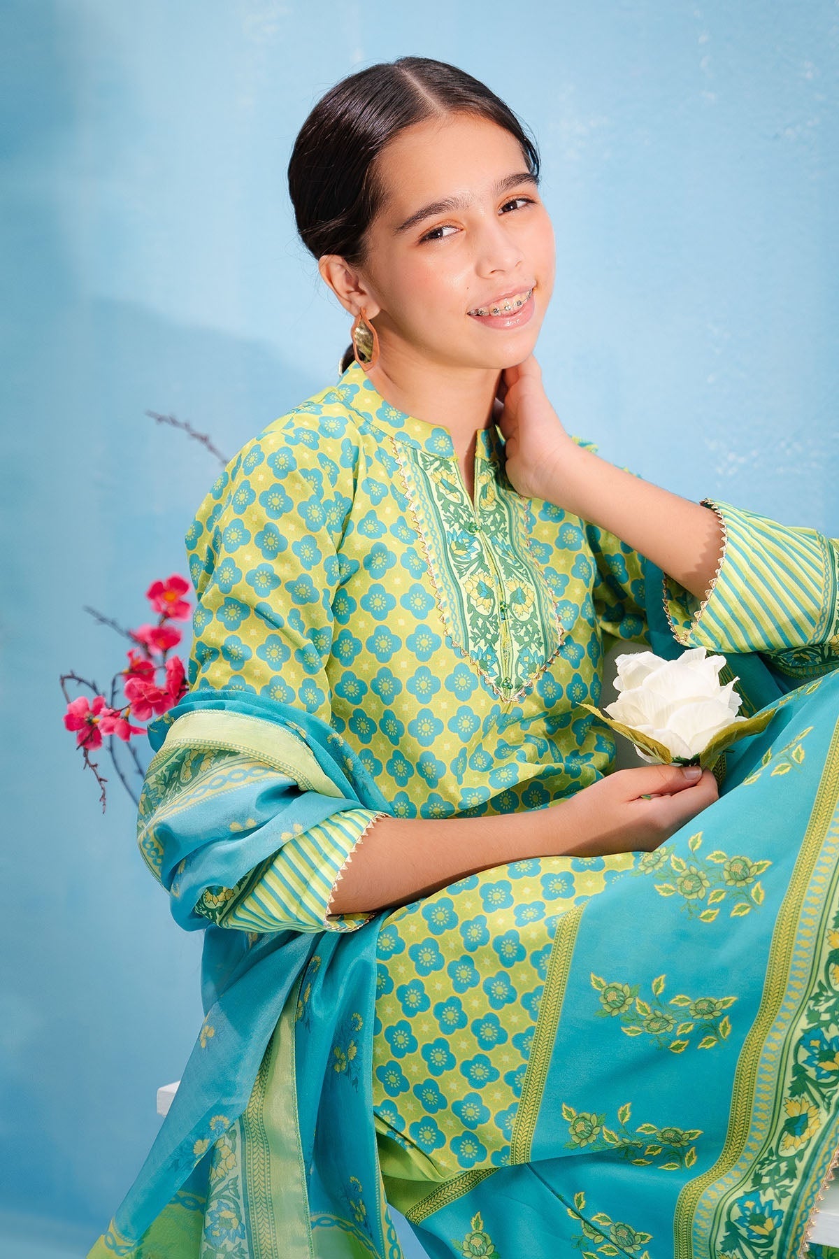 Ochre Clothing Swiss Lawn Digital Printed 3 Pc Suit