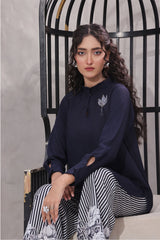 Ochre Clothing Georgette Hand Adda Work Women's 2 Pc Suit