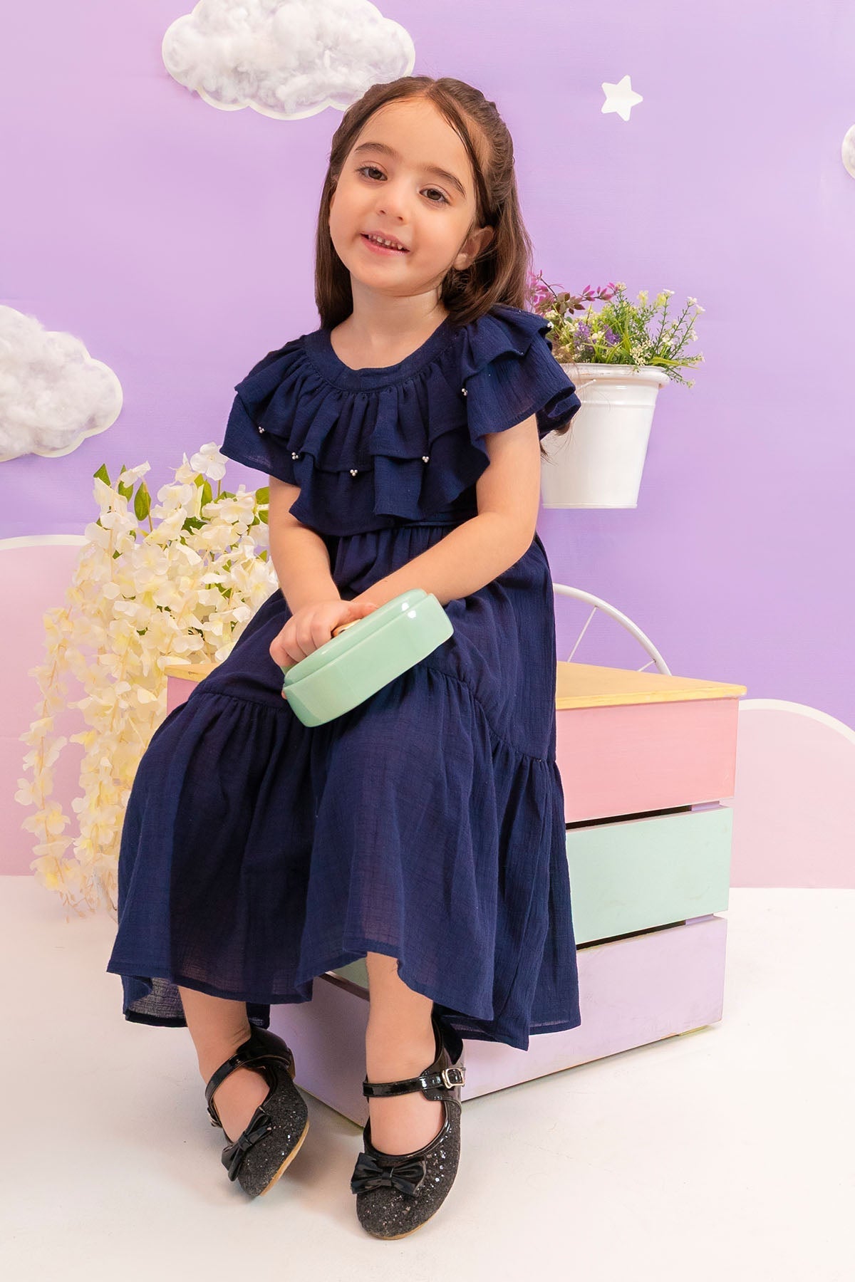 Ochre Clothing Chambray Cotton Dress