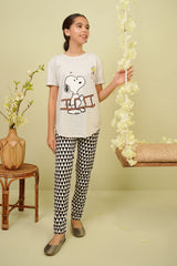 Printed Jersey Tights (Triangle) - Wear Ochre