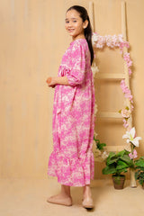 Ochre Clothing Georgette Printed Dress