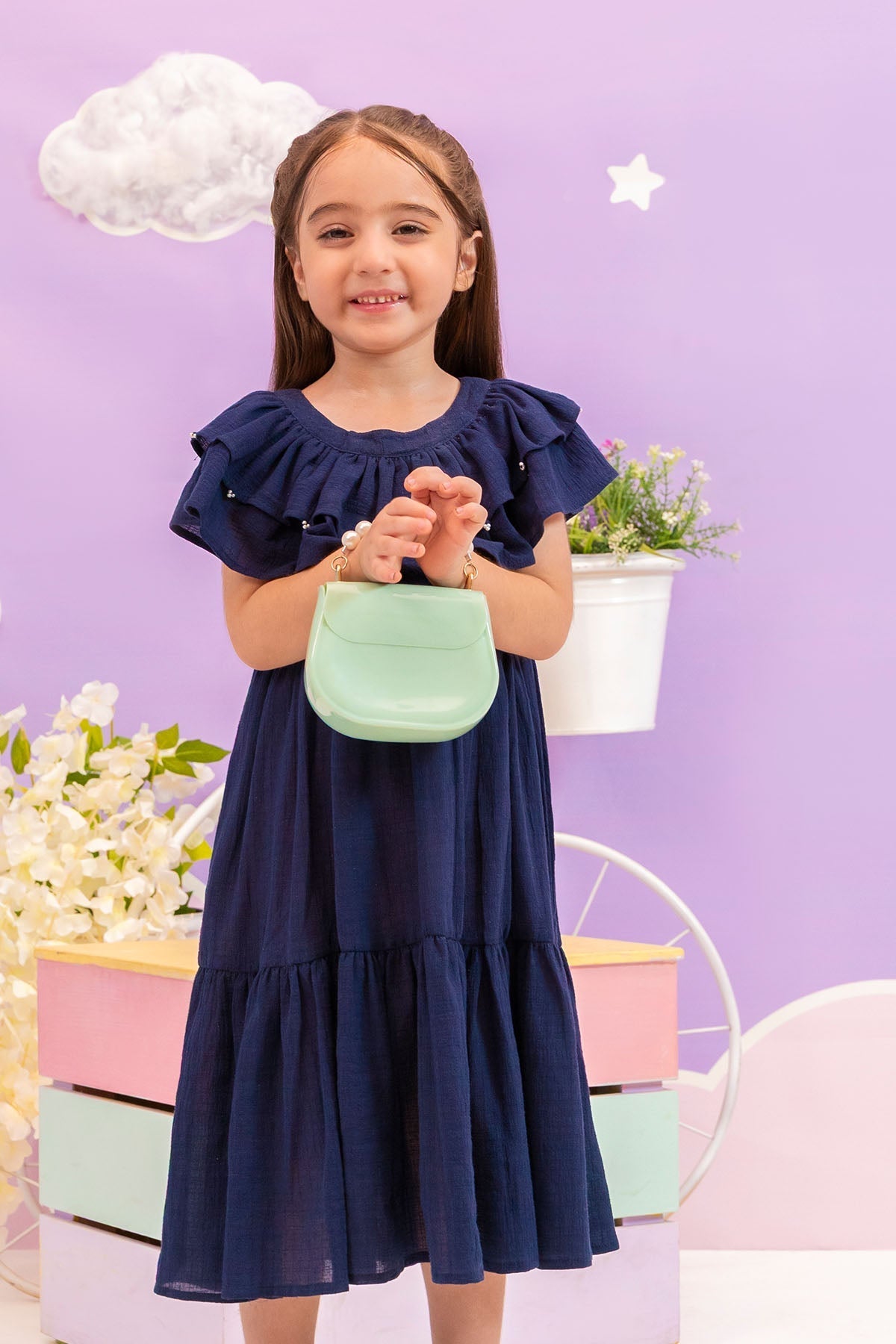 Ochre Clothing Chambray Cotton Dress