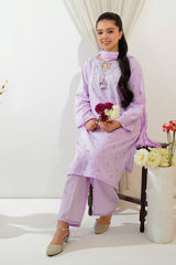 Ochre Clothing Girls Full Suits Cotton Embroidered 3 Pc Suit