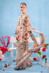 Ochre Clothing Swiss Lawn Digital Printed 3 Pc Suit
