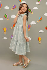 Printed Chambray Dress - Wear Ochre