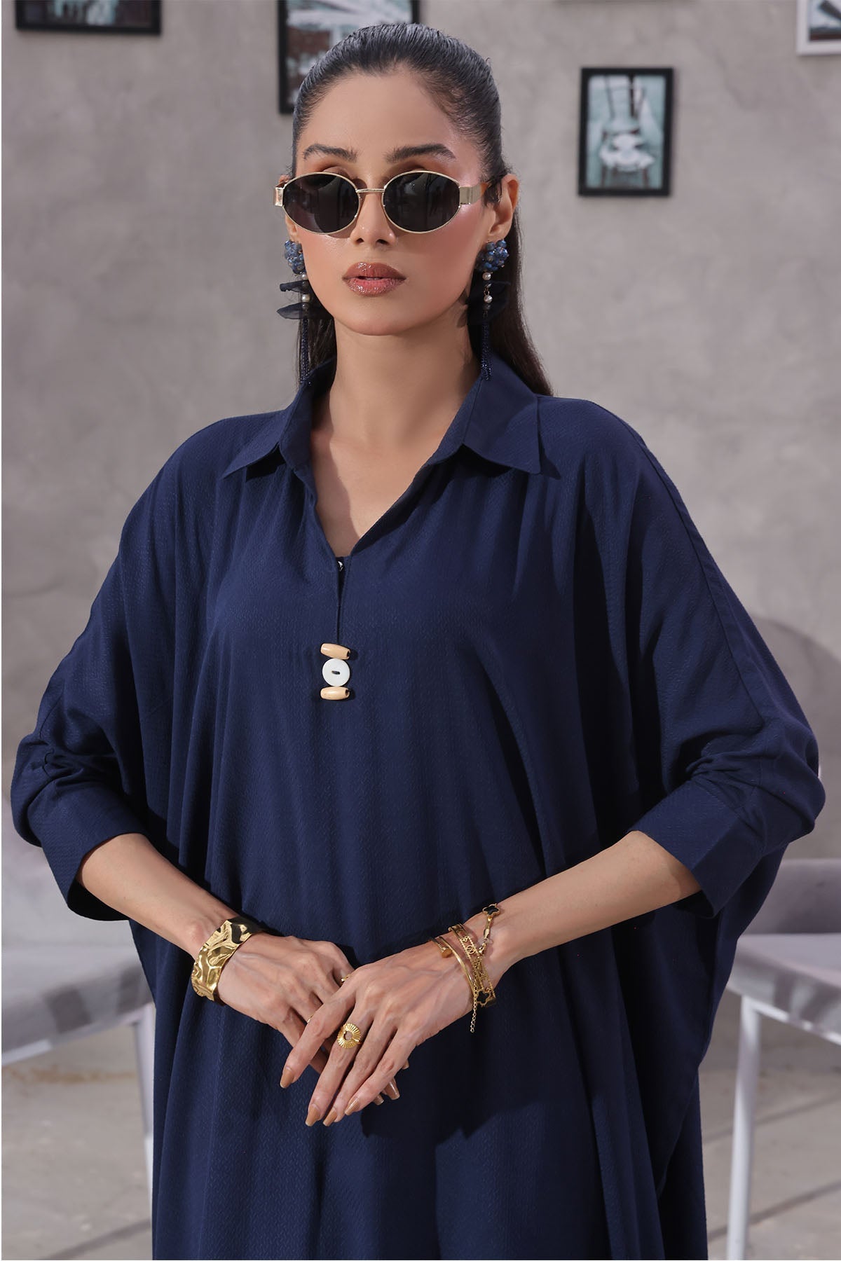 Ochre Clothing Dobby Cotton Women's 2 Pc Suit