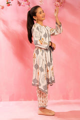 Ochre Clothing Girls Co-ords Swiss Lawn Digital Printed 2 Pc Suit