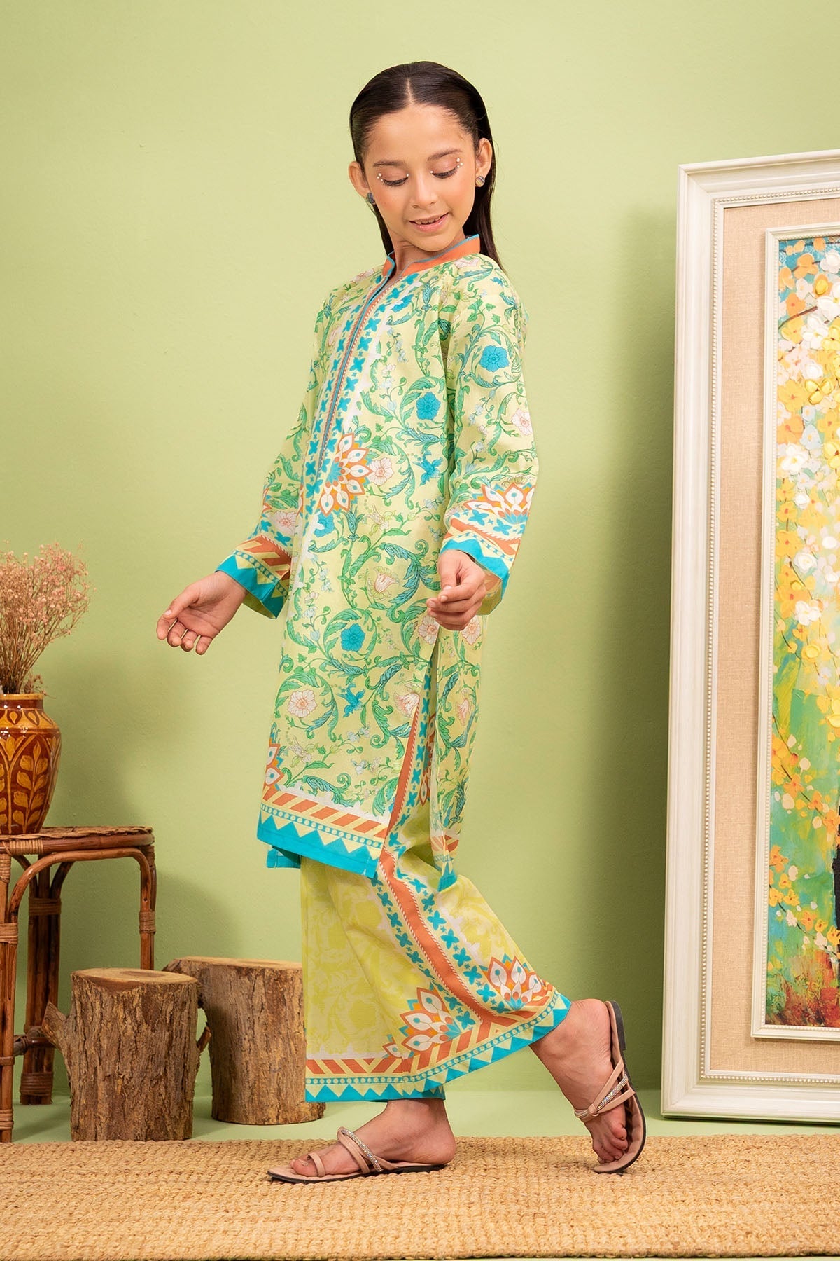 Ochre Clothing Lawn Digital Printed 2 Pc Suit