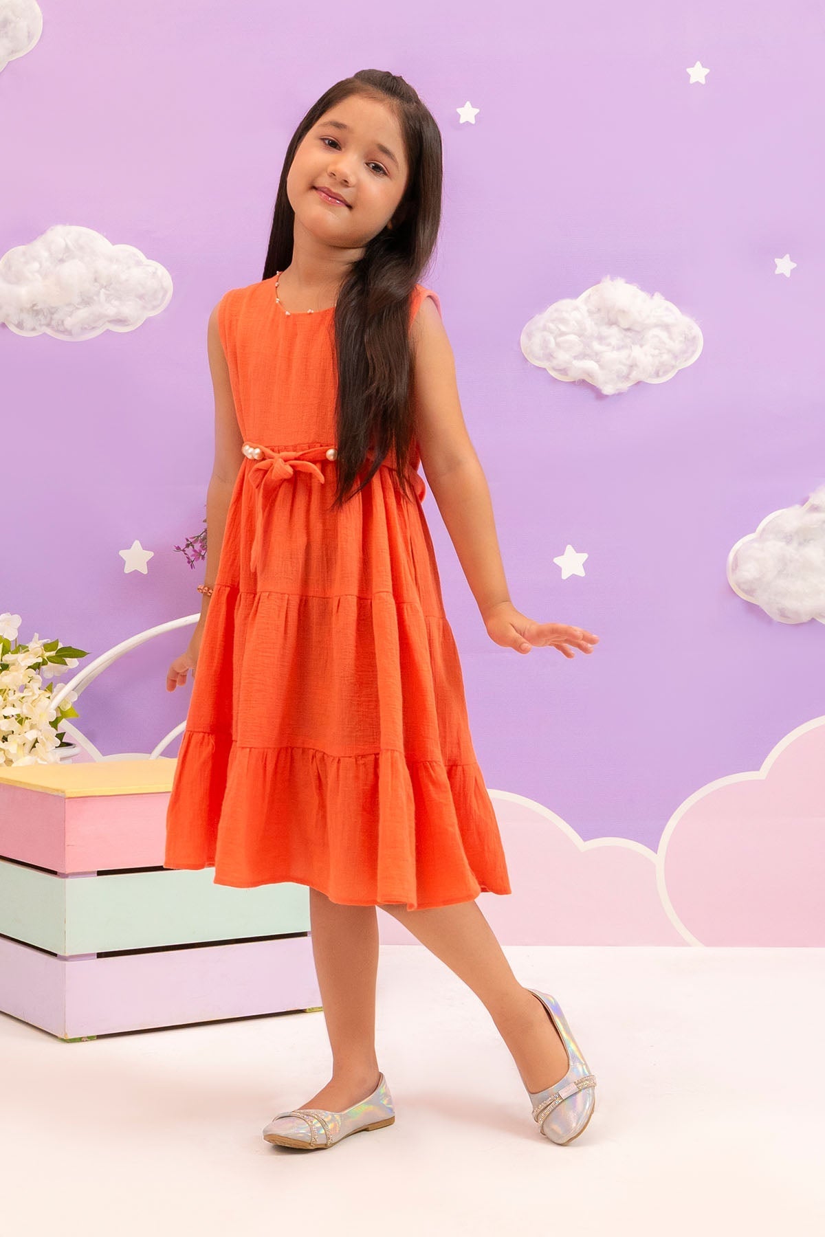 Ochre Clothing Chambray Cotton Dress