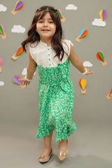 Printed Boski Linen Dress - Wear Ochre