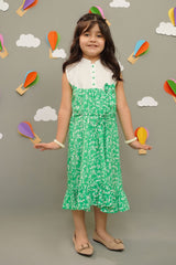 Printed Boski Linen Dress - Wear Ochre