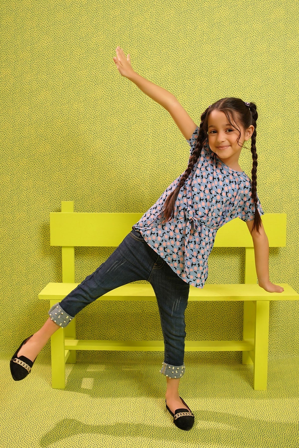 Printed Georgette Top - Wear Ochre
