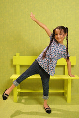 Printed Georgette Top - Wear Ochre