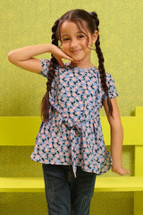 Printed Georgette Top - Wear Ochre