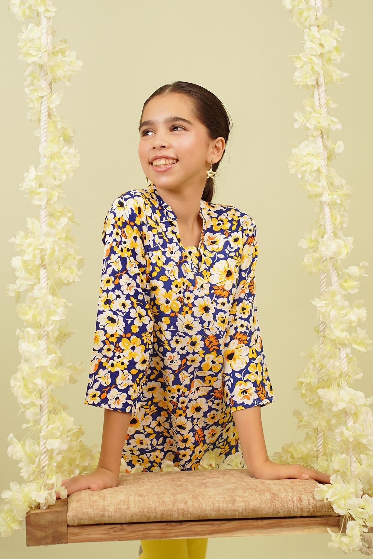 Boski Linen Printed Kurta - Wear Ochre