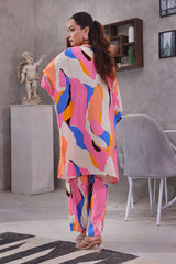 Ochre Clothing Printed Irish Cotton Women's 2 Pc Suit
