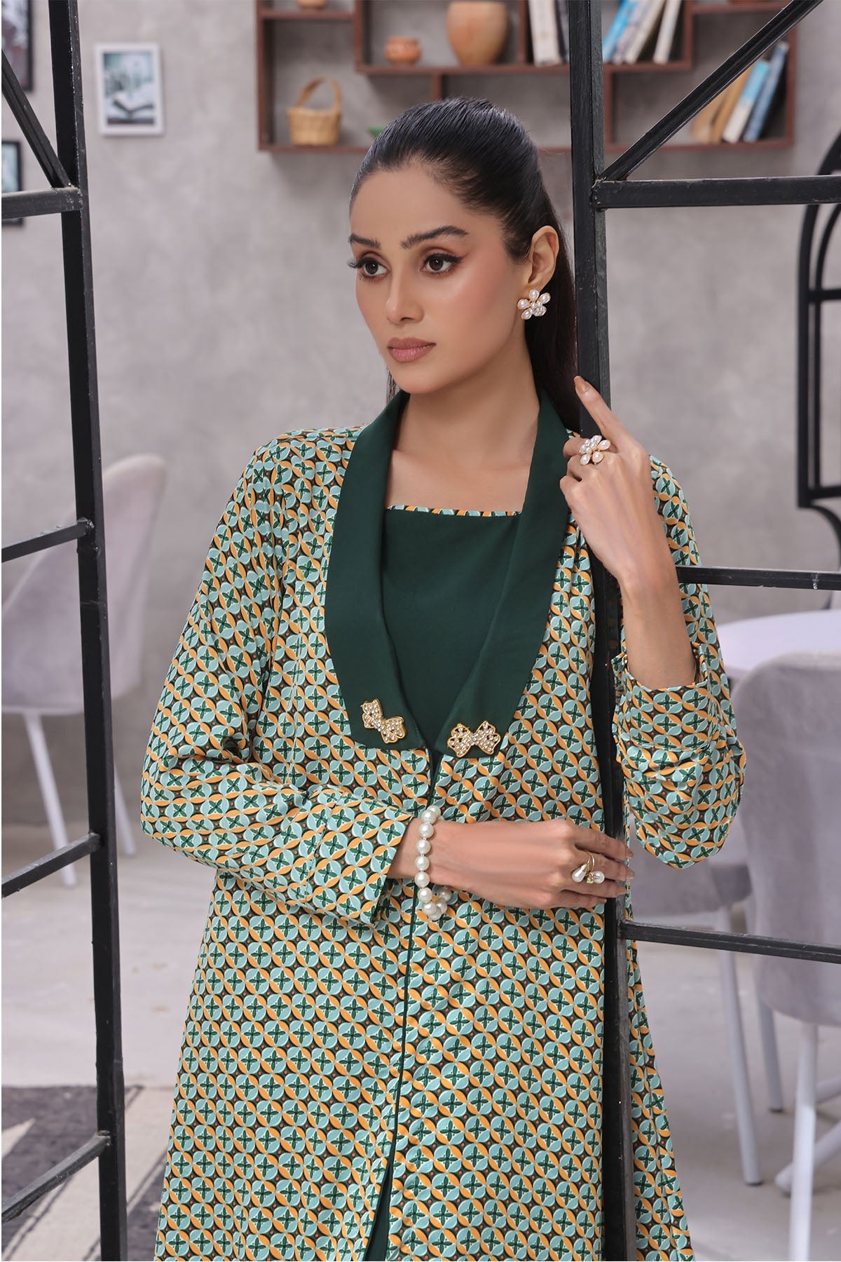 Ochre Clothing Printed Georgette Women's 2 Pc Suit