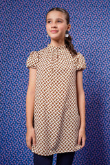 Printed Georgette Top - Wear Ochre