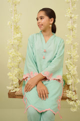Cotton Embroidered 2 Pc Suit - Wear Ochre