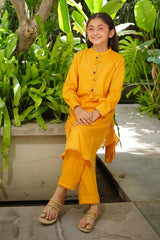 Ochre Clothing Dobby Cotton Embellished 2 Pc Suit