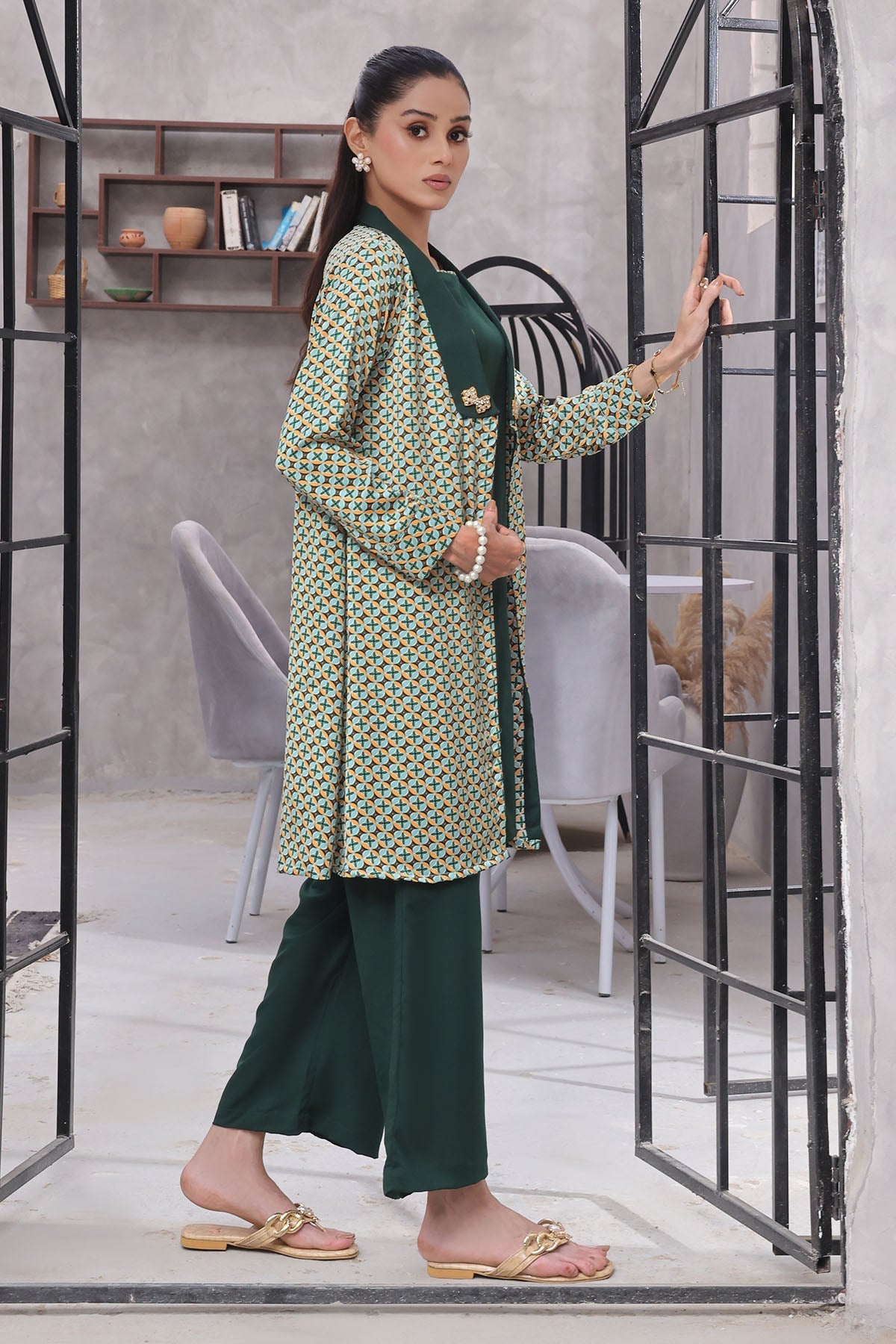 Ochre Clothing Printed Georgette Women's 2 Pc Suit