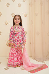 Swiss Lawn Digital Printed 3 Pc Suit - Wear Ochre