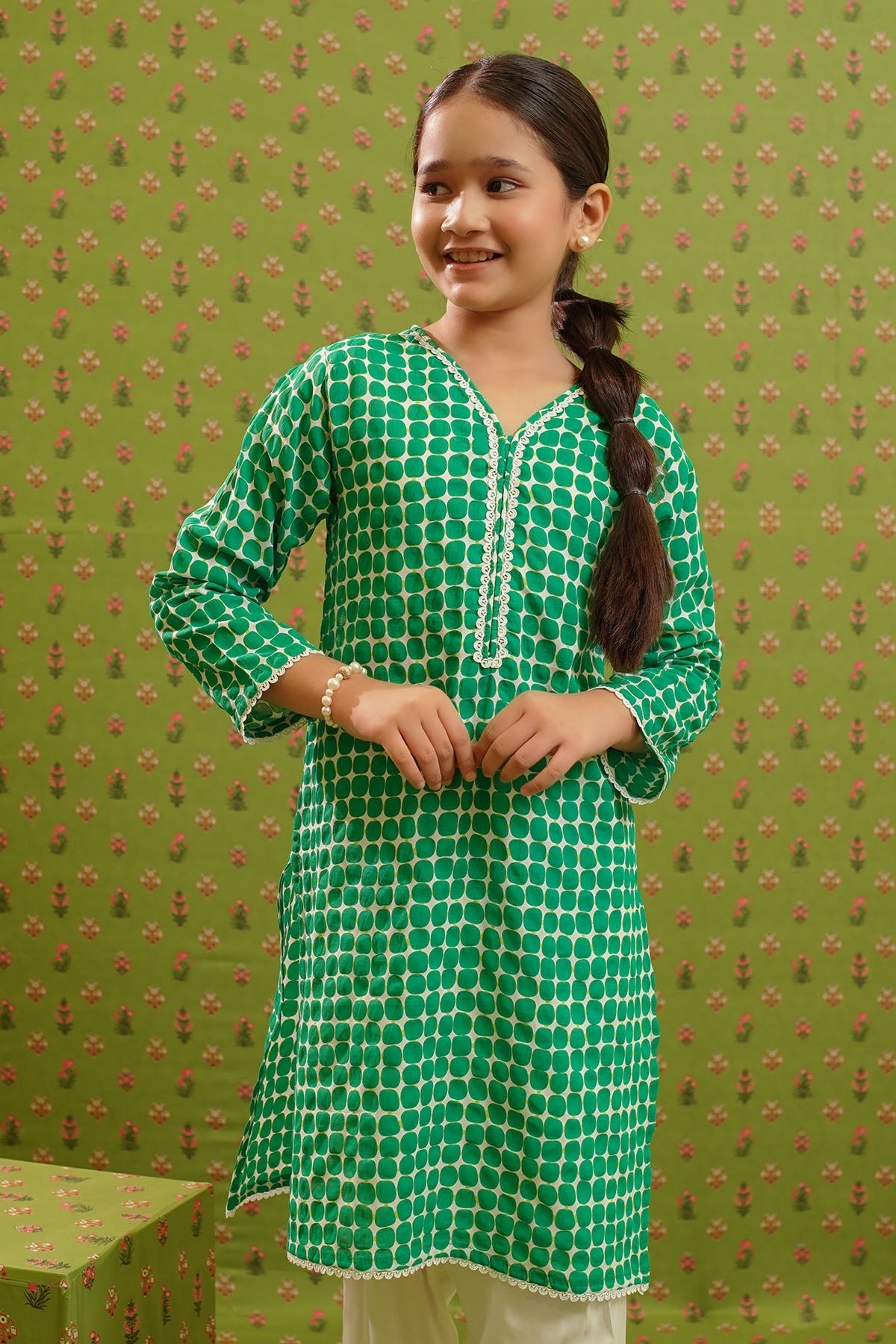 Swiss Lawn Printed 2 Pc Suit - Wear Ochre