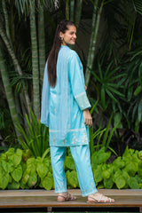 Ochre Clothing Cotton Printed 3 Pc Suit