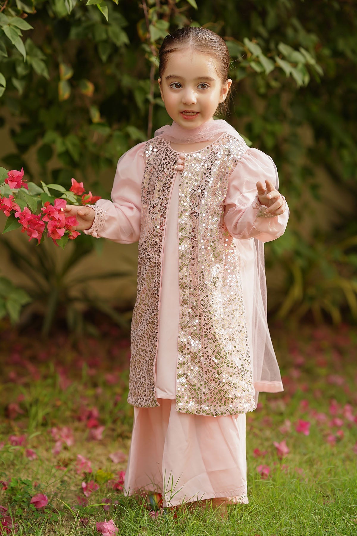 Ochre Clothing Sequence Net 3 Pc Suit Collection'2025-INSHD-08