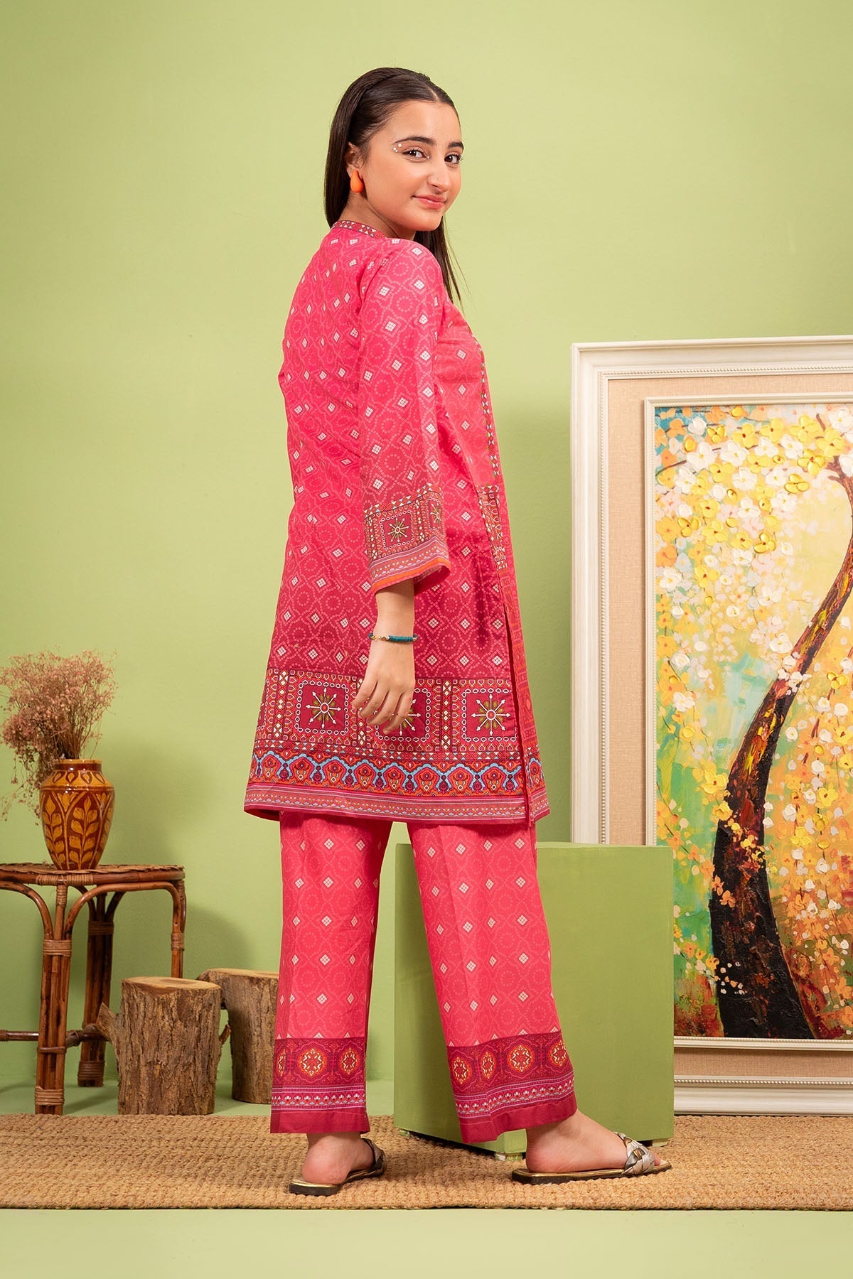 Ochre Clothing Lawn Digital Printed 2 Pc Suit