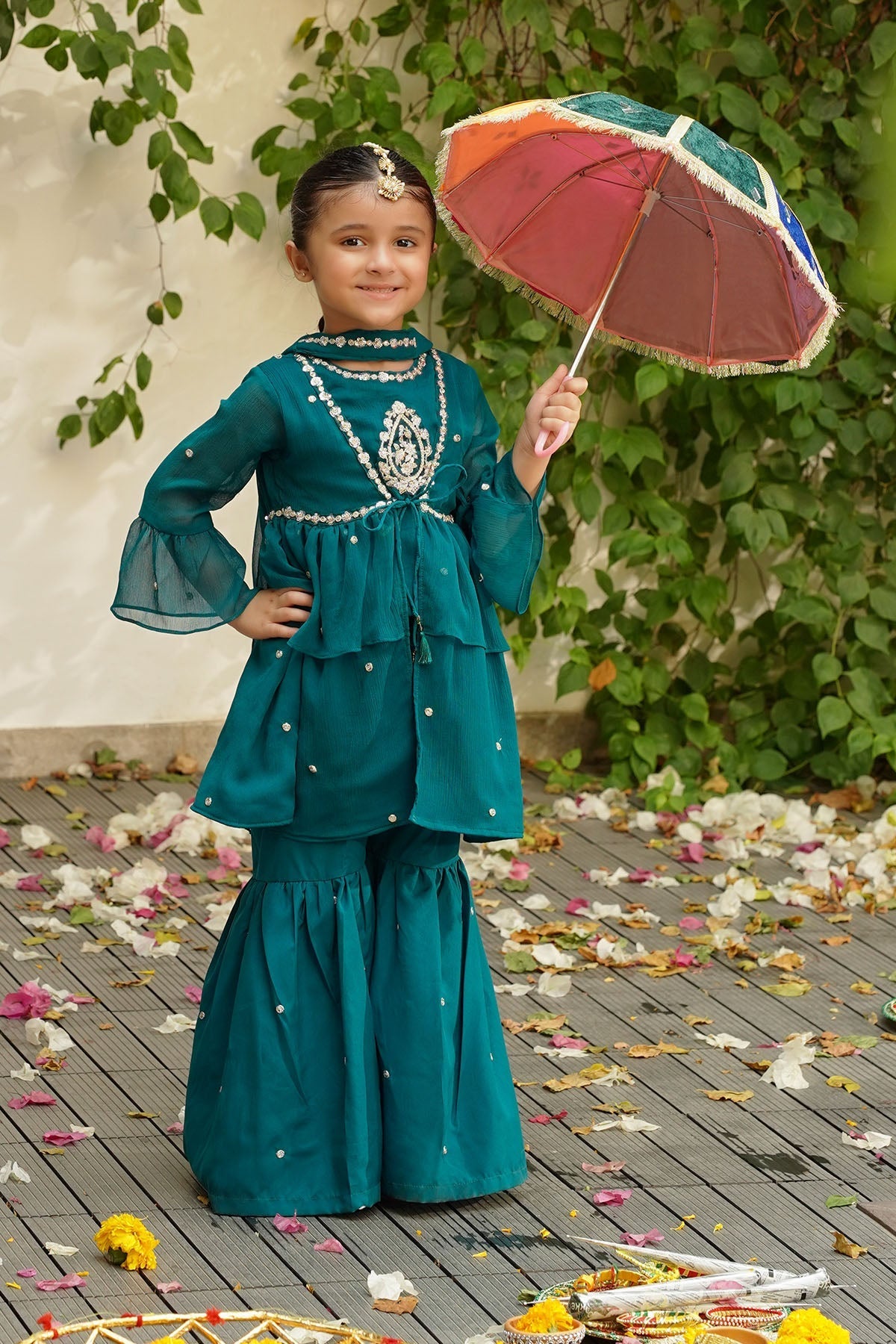 Ochre Clothing Chiffon Embroidered 3 Pc Suit Collection'2025-INSHD-07
