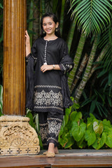 Ochre Clothing Cotton Printed 3 Pc Suit