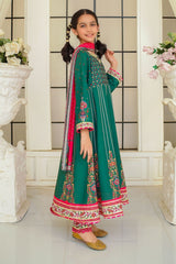 Ochre Clothing Girls Full Suits Swiss Lawn Digital Printed 3 Pc Suit